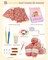 Crochet Kit for Beginners-Crochet Kit for Adults Learn to Crochet Granny Square Scarf Beanie Hat, Complete Set for Crocheting Scarf w/Step-by-Step Instructions 6 Blend Yarn-Macaron